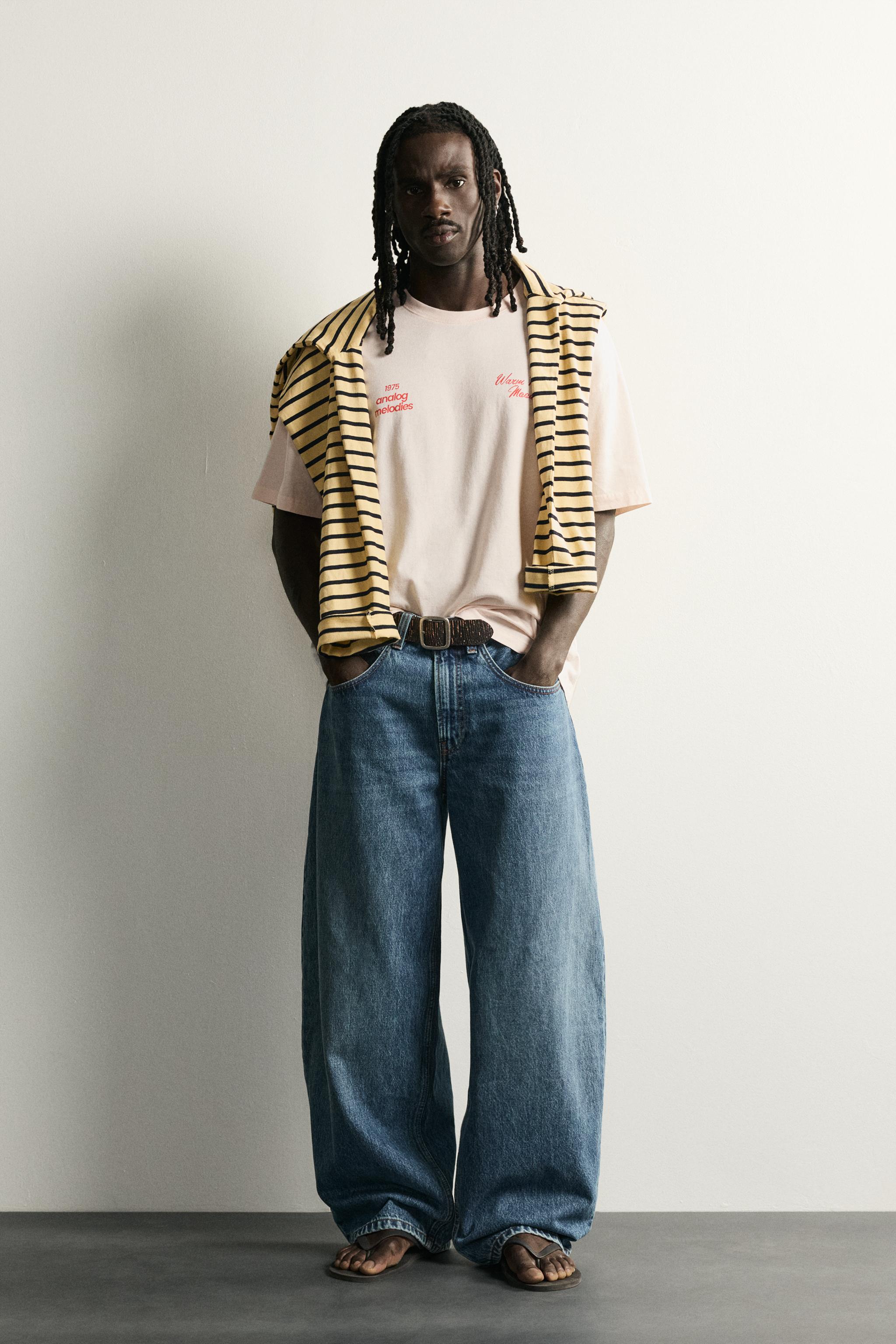 RELAXED FIT WASHED TEXT T-SHIRT